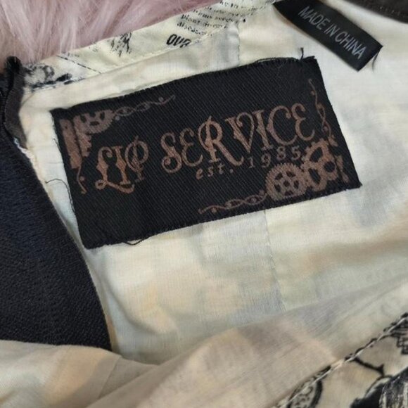 lip service step in time steampunk vintage newspaper print corset top - Picture 8 of 8